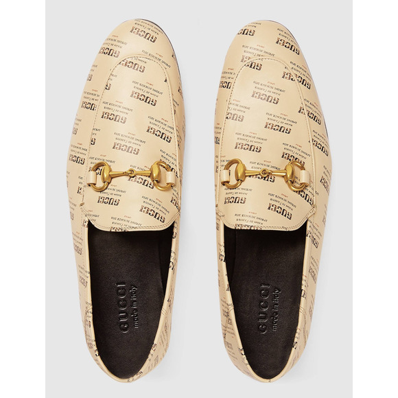 Gucci Brixton Soy Black Stamp Spring Summer Logo Horsebit Loafer Flat G 9 US 10 main image 16